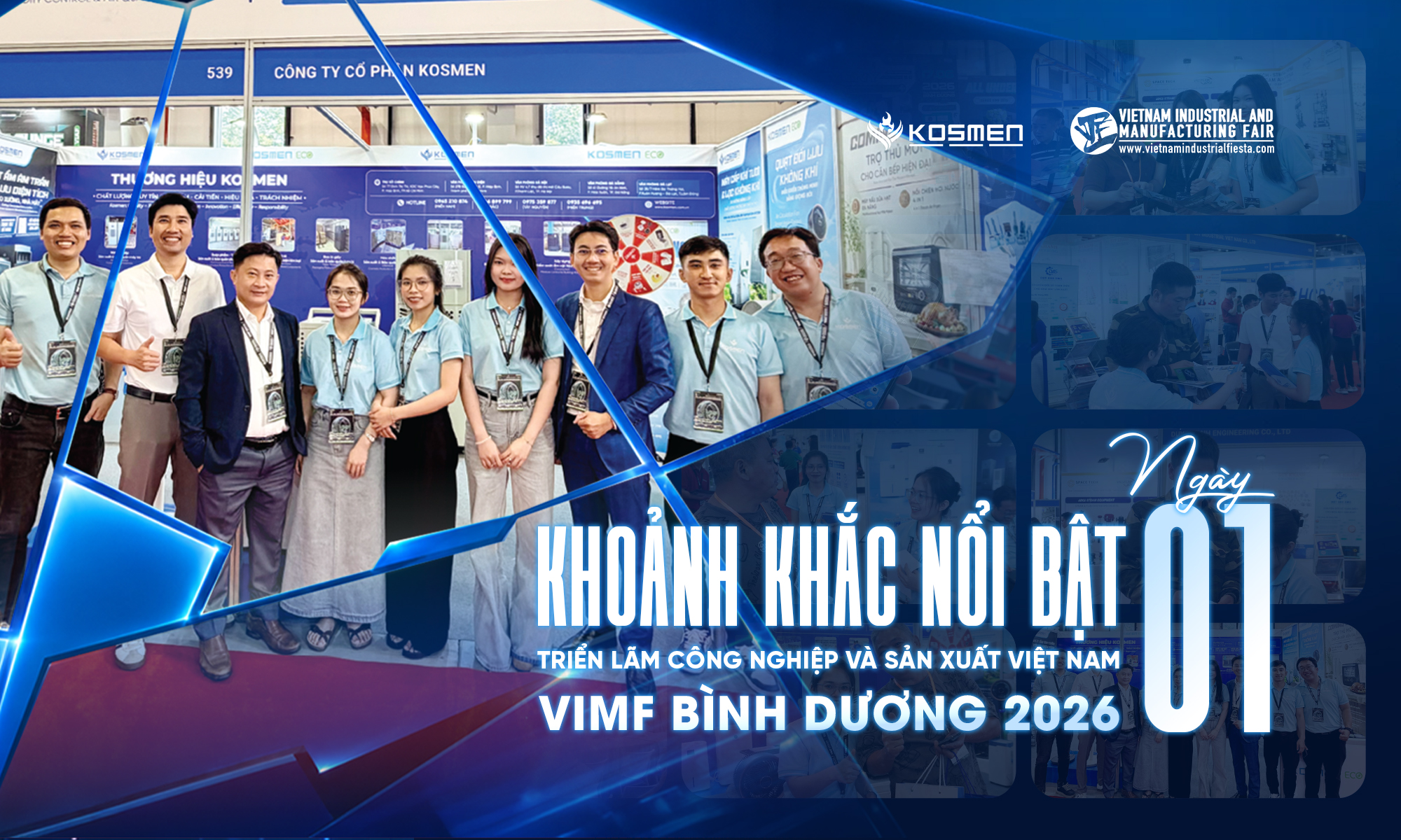 Nhật Ký VIMF Bình Dương 2026 - Ngày 1: Kosmen Thu Hút Đông Đảo Khách Tham Quan